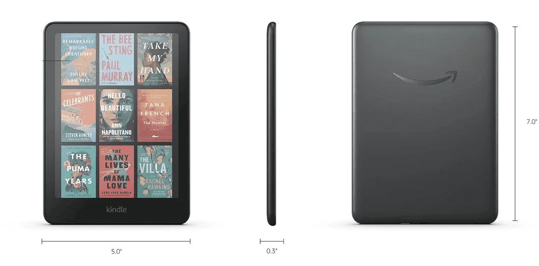 Kindle Colorsoft dimensions